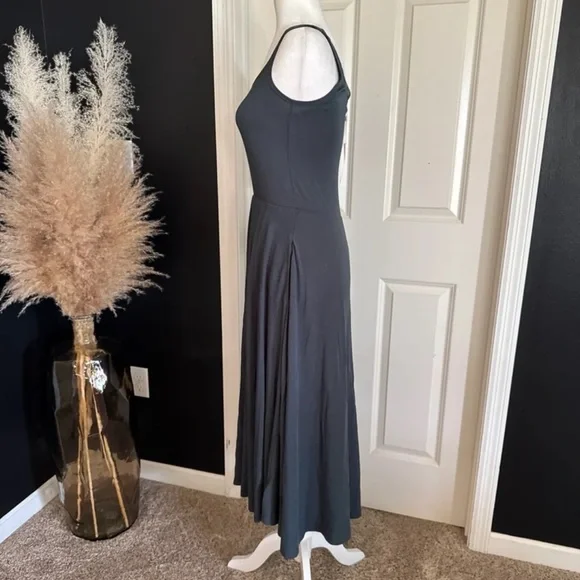 NWT QUINCE Tencel Jersey Fit & Flare Dress in Dark Olive
 size Small - Picture 9 of 12